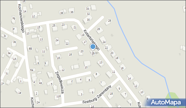 Mysłowice, Kotarbińskiego Tadeusza, 15, mapa Mysłowice