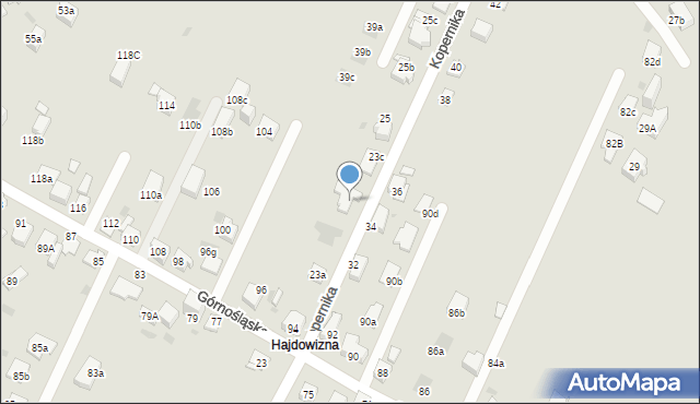 Mysłowice, Kopernika Mikołaja, 23d, mapa Mysłowice