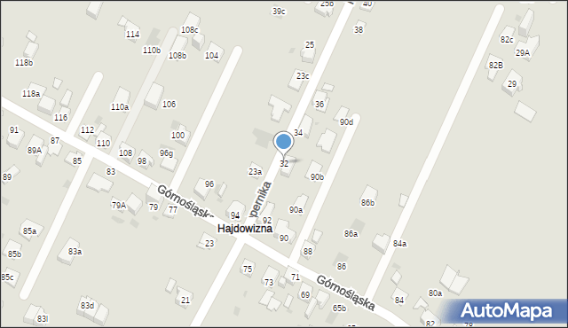 Mysłowice, Kopernika Mikołaja, 32, mapa Mysłowice