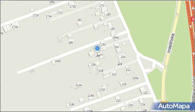 Mysłowice, Kosztowska, 198, mapa Mysłowice