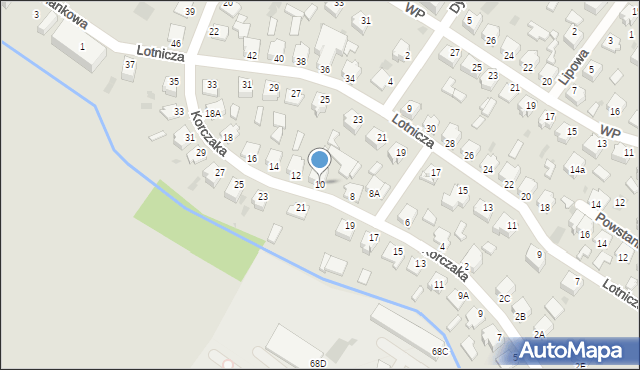 Myszków, Korczaka Janusza, 10, mapa Myszków