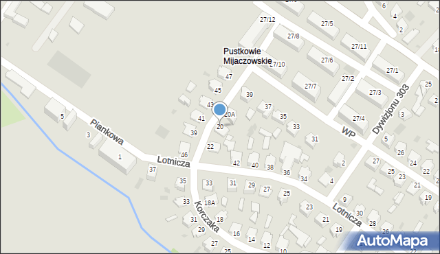 Myszków, Korczaka Janusza, 20, mapa Myszków