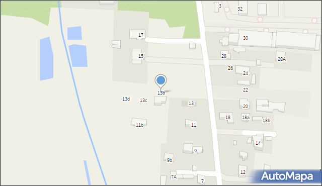 Nadarzyn, Komorowska, 13b, mapa Nadarzyn