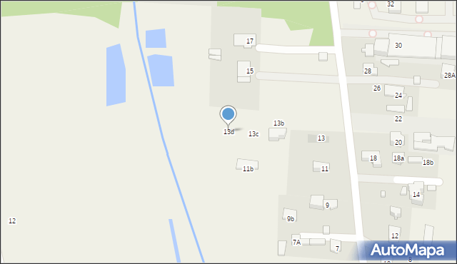 Nadarzyn, Komorowska, 13d, mapa Nadarzyn