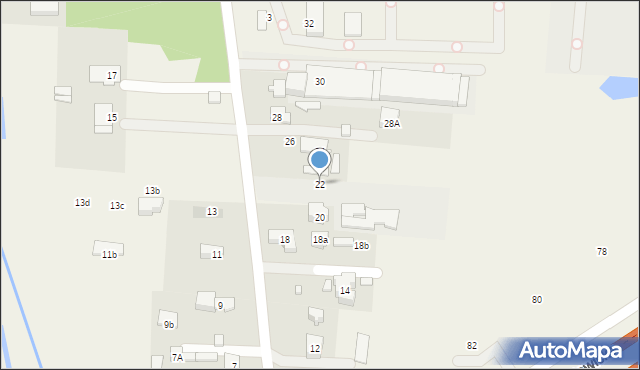 Nadarzyn, Komorowska, 22, mapa Nadarzyn