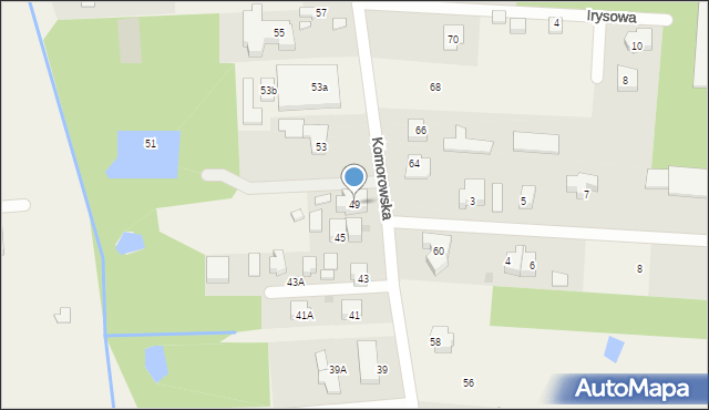 Nadarzyn, Komorowska, 49, mapa Nadarzyn