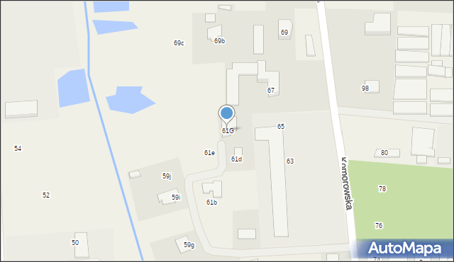 Nadarzyn, Komorowska, 61G, mapa Nadarzyn