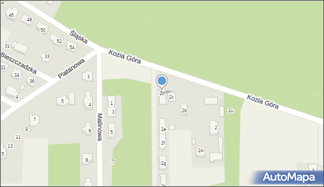 Nadma, Kozia Góra, 2d, mapa Nadma