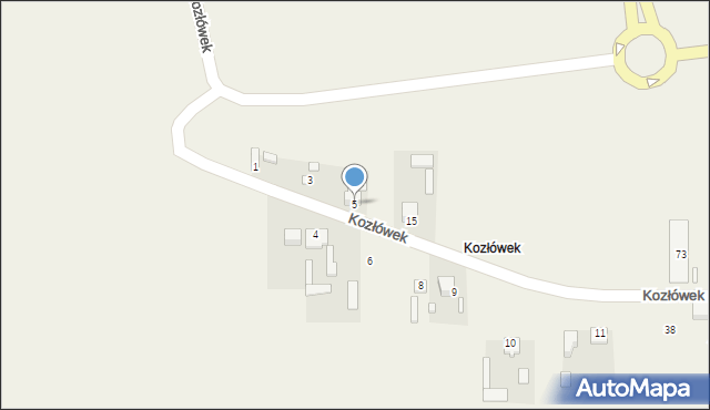 Nadma, Kozłówek, 5, mapa Nadma