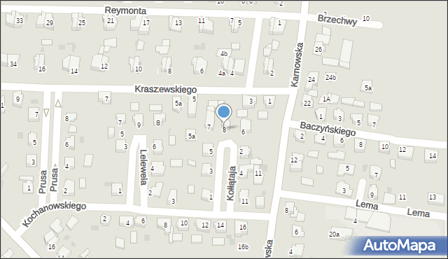 Nakło nad Notecią, Kołłątaja Hugo, 8, mapa Nakło nad Notecią