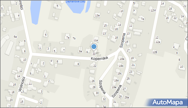 Nakło Śląskie, Kopernika Mikołaja, 11, mapa Nakło Śląskie