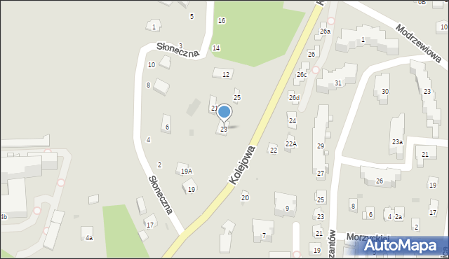 Nałęczów, Kolejowa, 23, mapa Nałęczów