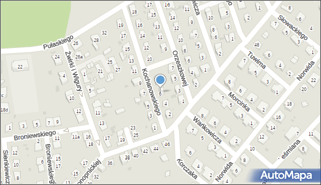 Namysłów, Kochanowskiego Jana, 6, mapa Namysłów