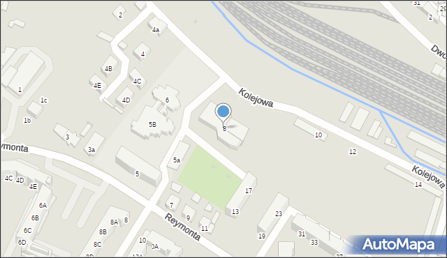 Namysłów, Kolejowa, 8, mapa Namysłów