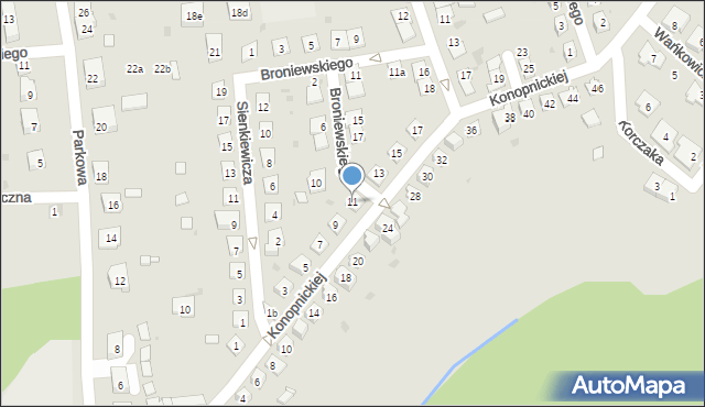 Namysłów, Konopnickiej Marii, 11, mapa Namysłów