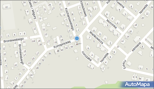Namysłów, Konopnickiej Marii, 46, mapa Namysłów