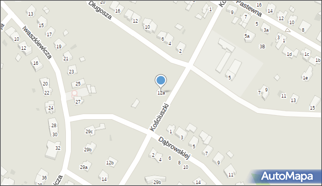 Namysłów, Kościuszki Tadeusza, gen., 12a, mapa Namysłów