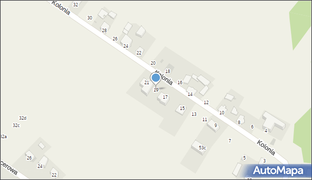 Narama, Kolonia, 19, mapa Narama
