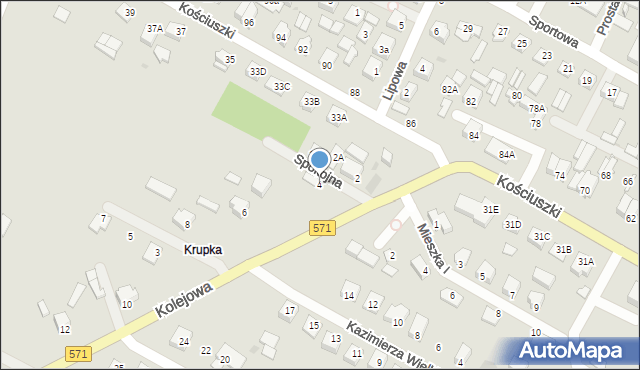 Nasielsk, Kolejowa, 4, mapa Nasielsk
