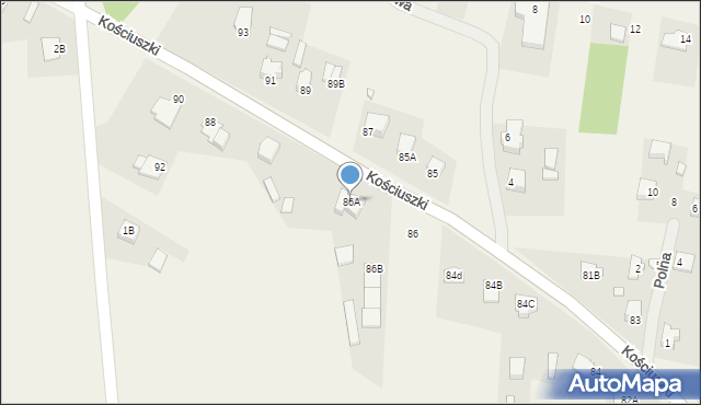 Niegowonice, Kościuszki Tadeusza, gen., 86A, mapa Niegowonice