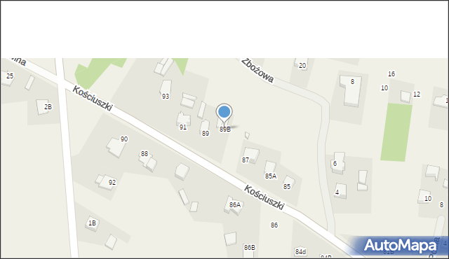 Niegowonice, Kościuszki Tadeusza, gen., 89B, mapa Niegowonice