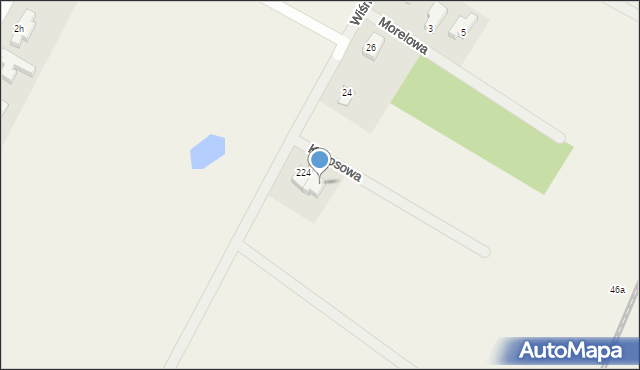 Niekłonice, Kokosowa, 2a, mapa Niekłonice