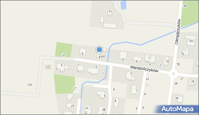 Niemcz, Kolarzy, 9, mapa Niemcz