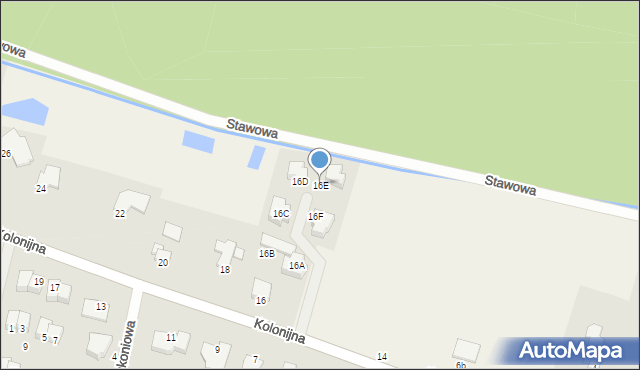 Niemcz, Kolonijna, 16E, mapa Niemcz