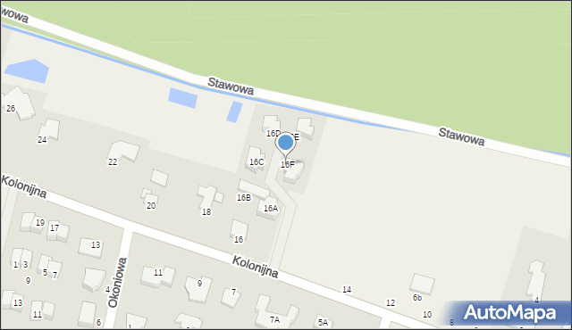 Niemcz, Kolonijna, 16F, mapa Niemcz