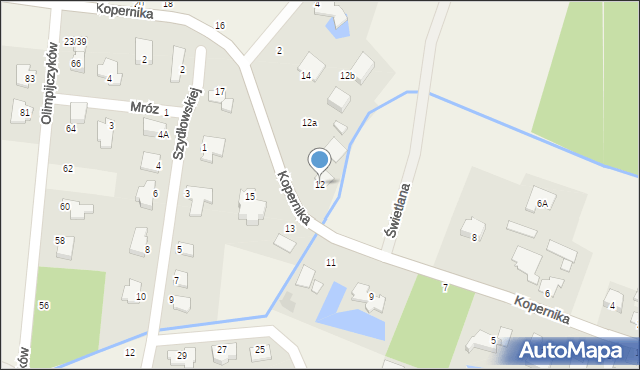 Niemcz, Kopernika Mikołaja, 12, mapa Niemcz