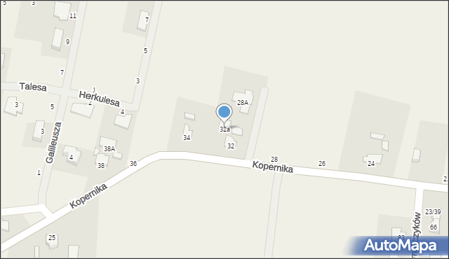 Niemcz, Kopernika Mikołaja, 32a, mapa Niemcz