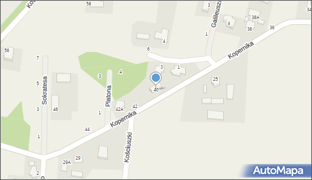 Niemcz, Kopernika Mikołaja, 40, mapa Niemcz