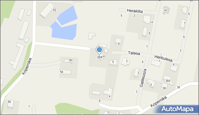 Niemcz, Kopernika Mikołaja, 60A, mapa Niemcz