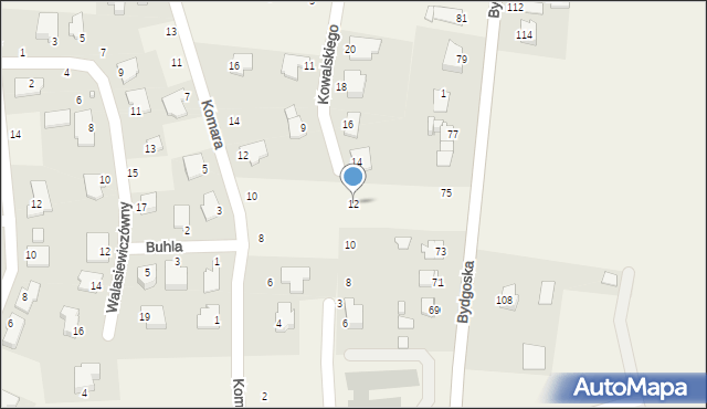 Niemcz, Kowalskiego Adama, 12, mapa Niemcz