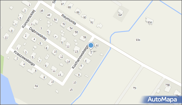 Niemodlin, Kochanowskiego Jana, 2, mapa Niemodlin