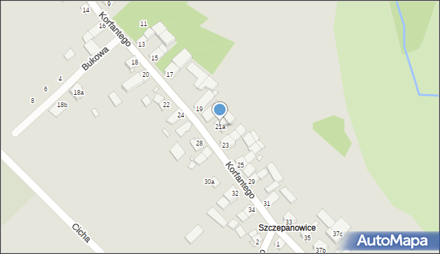 Niemodlin, Korfantego Wojciecha, 21a, mapa Niemodlin