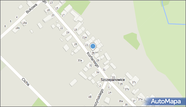 Niemodlin, Korfantego Wojciecha, 25, mapa Niemodlin