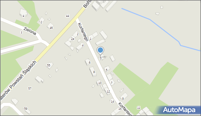 Niemodlin, Korfantego Wojciecha, 3, mapa Niemodlin