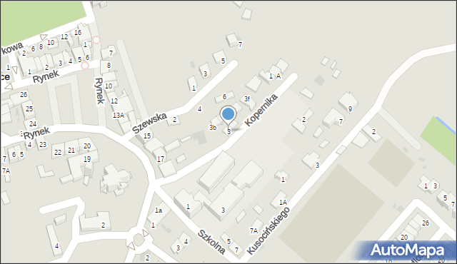 Niepołomice, Kopernika Mikołaja, 3, mapa Niepołomice