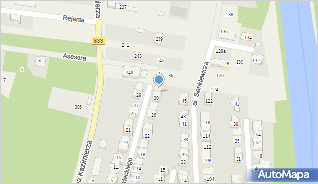 Nieporęt, Kordeckiego Augustyna, ks., 32, mapa Nieporęt