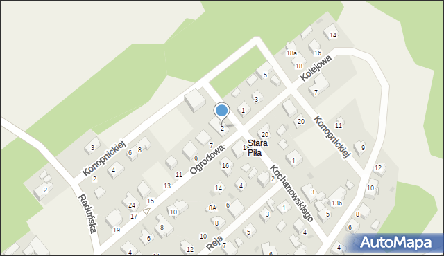 Niestępowo, Kochanowskiego Jana, 2, mapa Niestępowo