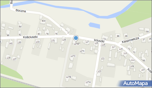 Nietków, Kościuszki Tadeusza, gen., 127a, mapa Nietków
