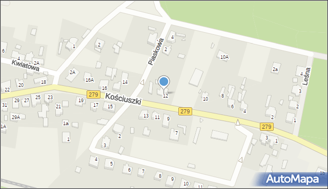 Nietków, Kościuszki Tadeusza, gen., 12a, mapa Nietków