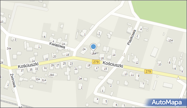 Nietków, Kościuszki Tadeusza, gen., 16A, mapa Nietków