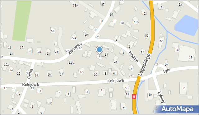 Nowa Dęba, Kolejowa, 4, mapa Nowa Dęba