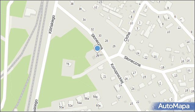 Nowa Dęba, Konopnickiej Marii, 25, mapa Nowa Dęba