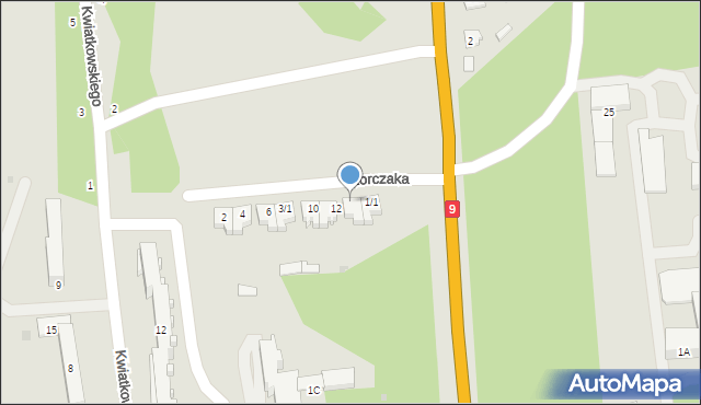 Nowa Dęba, Korczaka Janusza, 1/2, mapa Nowa Dęba