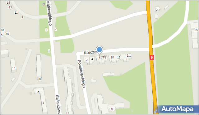 Nowa Dęba, Korczaka Janusza, 3/2, mapa Nowa Dęba