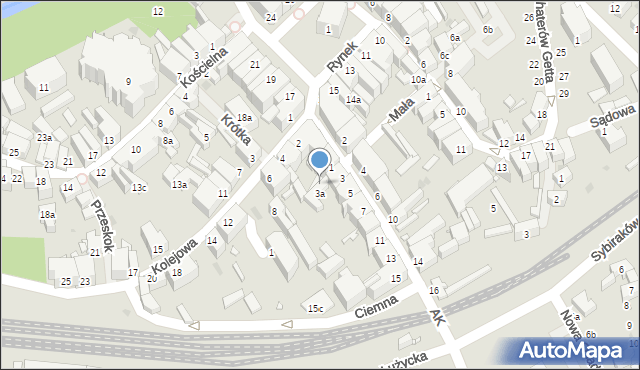 Nowa Ruda, Kolejowa, 4a, mapa Nowa Ruda