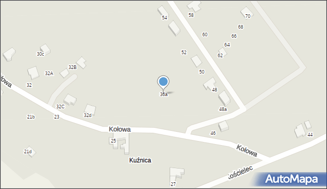 Nowa Ruda, Kołowa, 36a, mapa Nowa Ruda